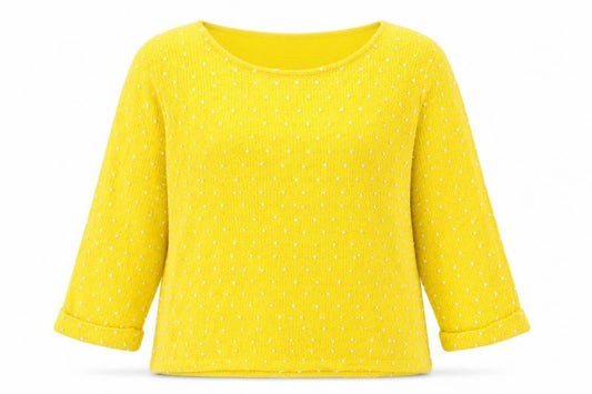 Womens UK Size 14 Izabel Yellow Pullover Jumper