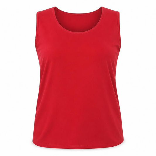 Womens UK Size 16 Saloos Red Basic Tank