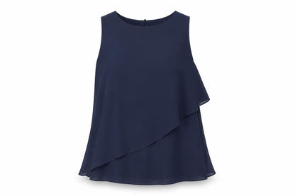Womens UK Size M Mango Blue Basic Tank