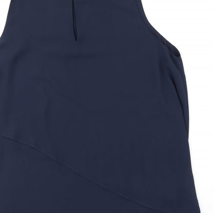 Womens UK Size M Mango Blue Basic Tank