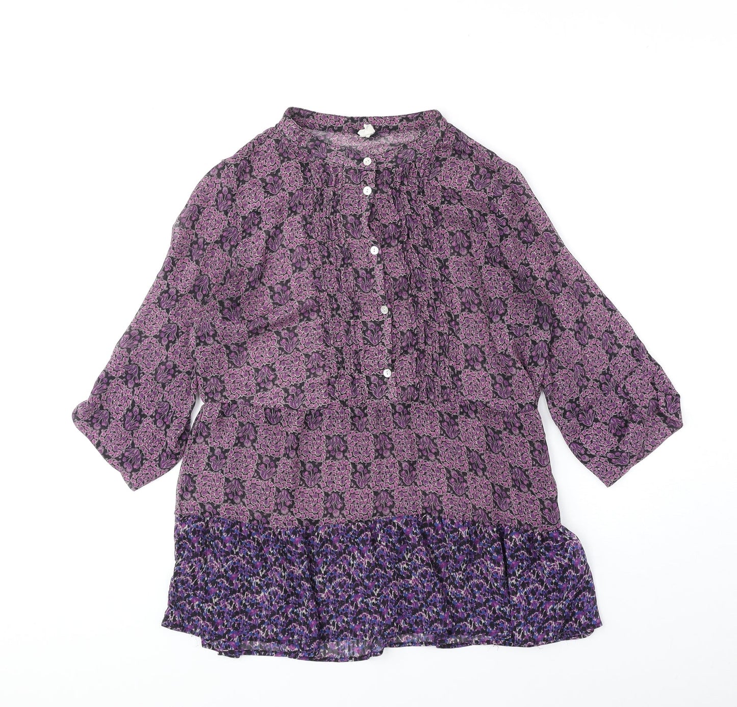 Womens UK Size 10 NEXT Purple Basic Blouse