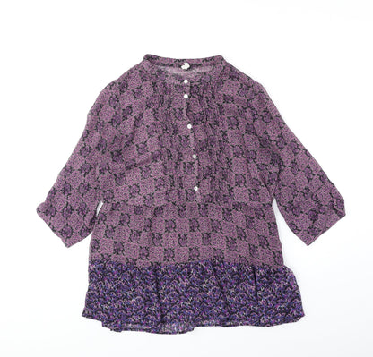 Womens UK Size 10 NEXT Purple Basic Blouse