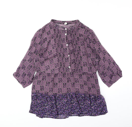 Womens UK Size 10 NEXT Purple Basic Blouse