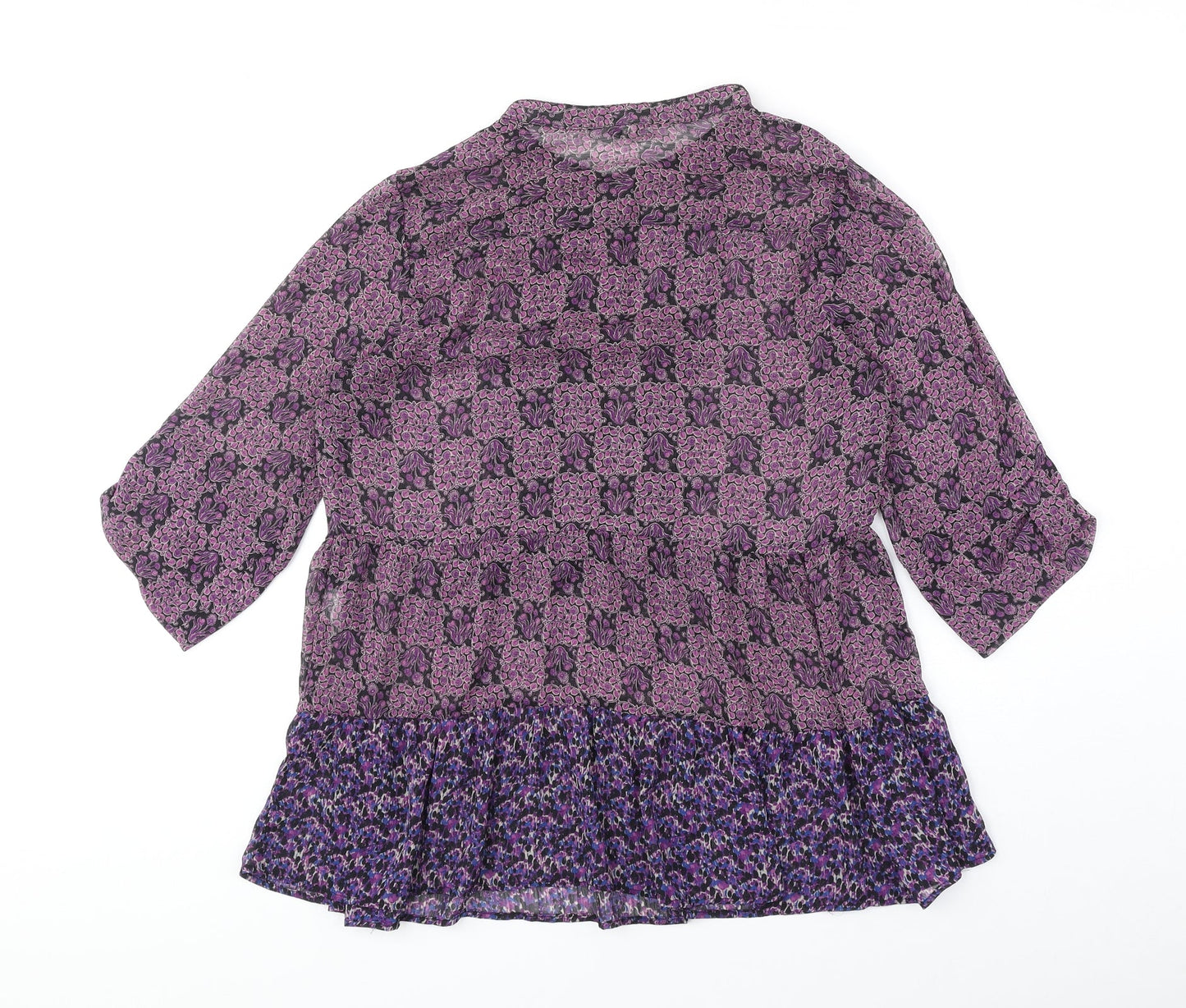 Womens UK Size 10 NEXT Purple Basic Blouse