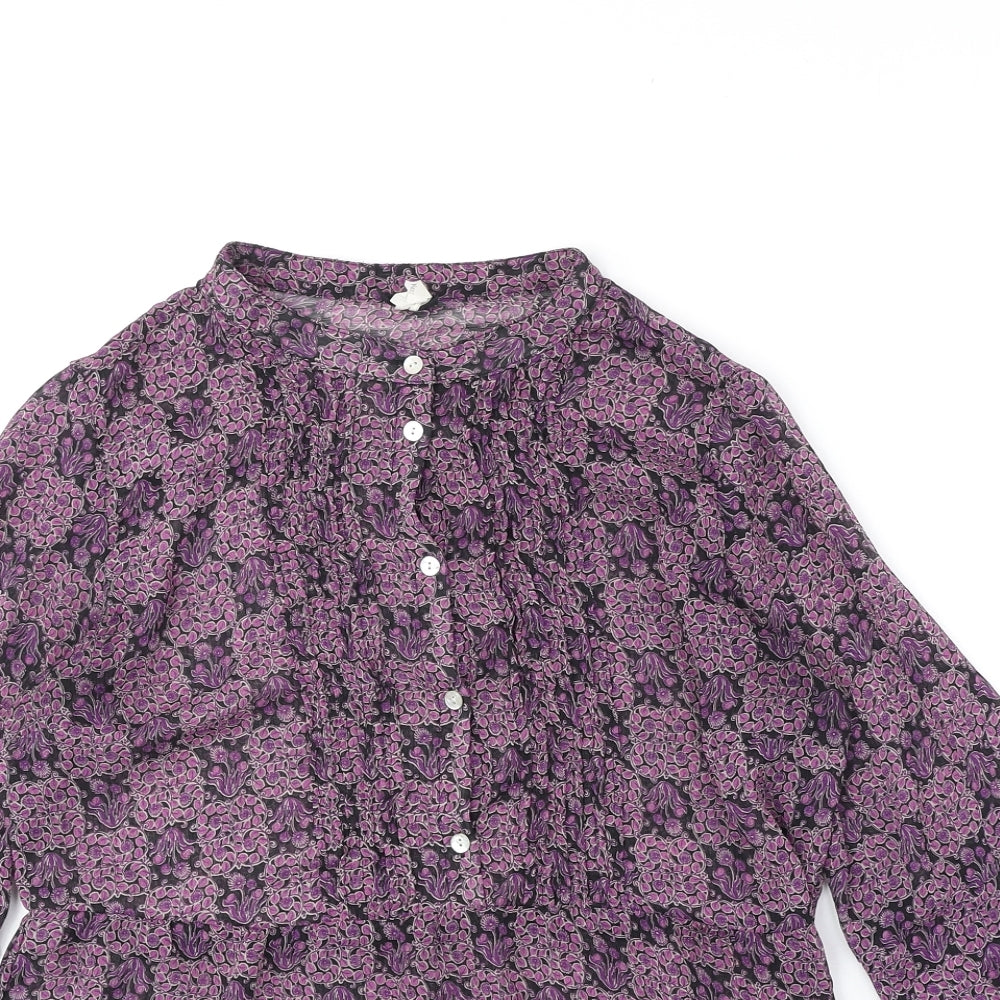 Womens UK Size 10 NEXT Purple Basic Blouse