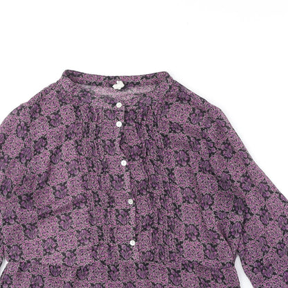 Womens UK Size 10 NEXT Purple Basic Blouse
