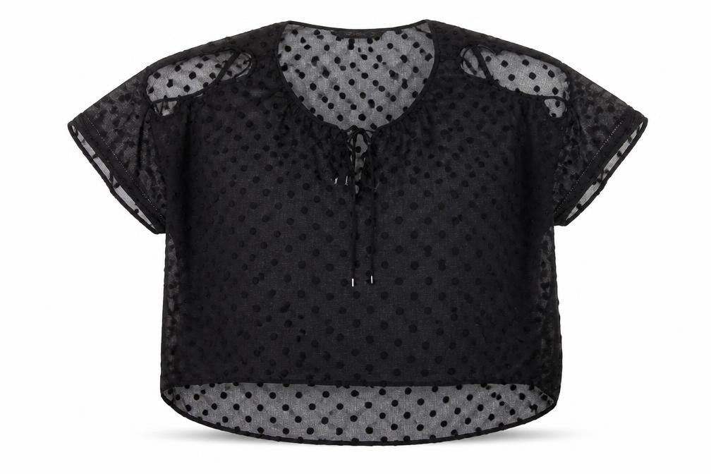 Womens UK Size L Zara Black Basic Blouse