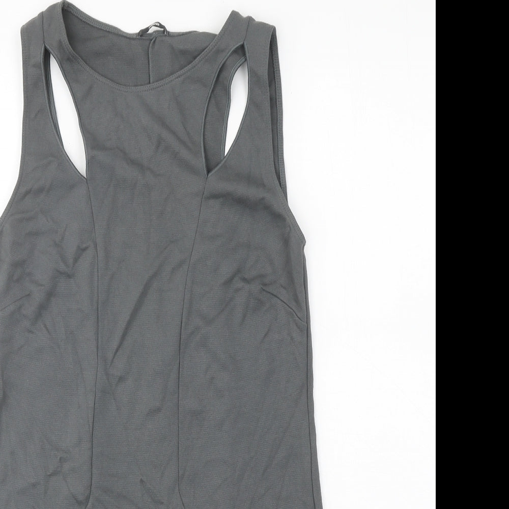 Tezenis Womens Grey Polyester A-Line Size S Round Neck Pullover