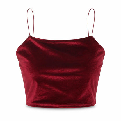 Womens UK Size S Preworn Red Cropped Tank