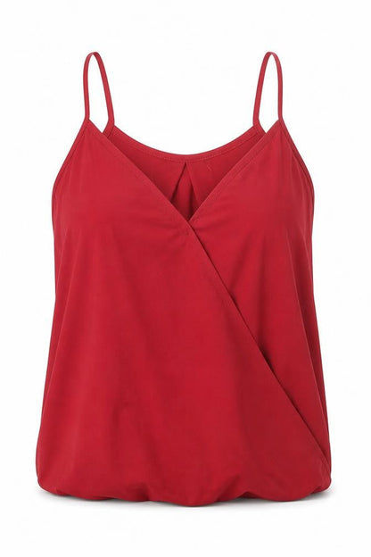 Womens UK Size XL Preworn Red Basic Tank