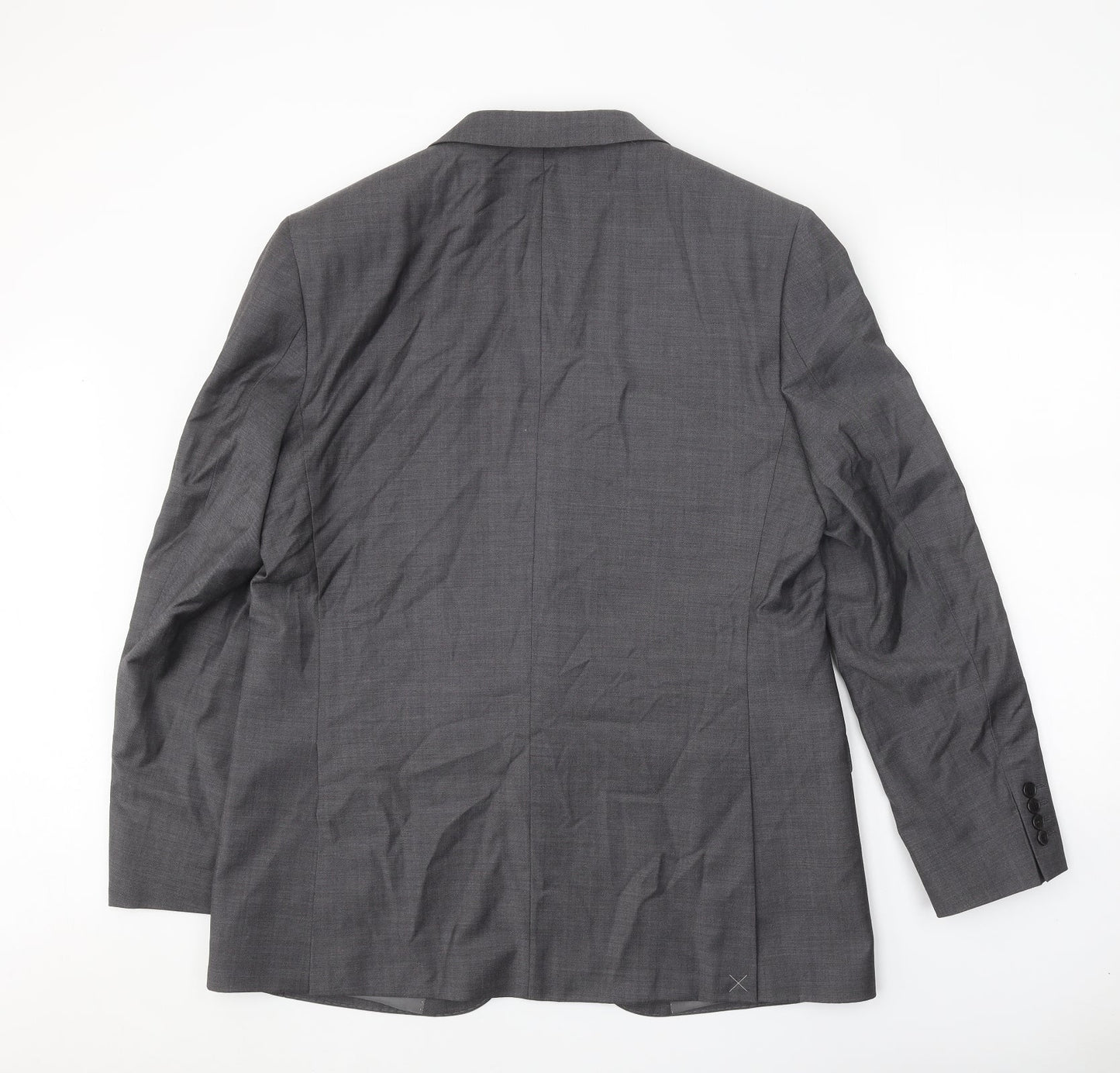 Autograph Mens Grey Wool Jacket Suit Jacket Size XL Regular