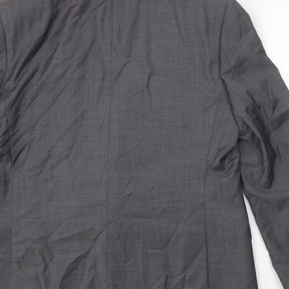 Autograph Mens Grey Wool Jacket Suit Jacket Size XL Regular