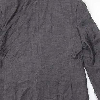 Autograph Mens Grey Wool Jacket Suit Jacket Size XL Regular