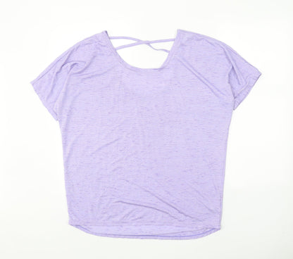 Womens UK Size 12 Preworn Purple Basic T-Shirt