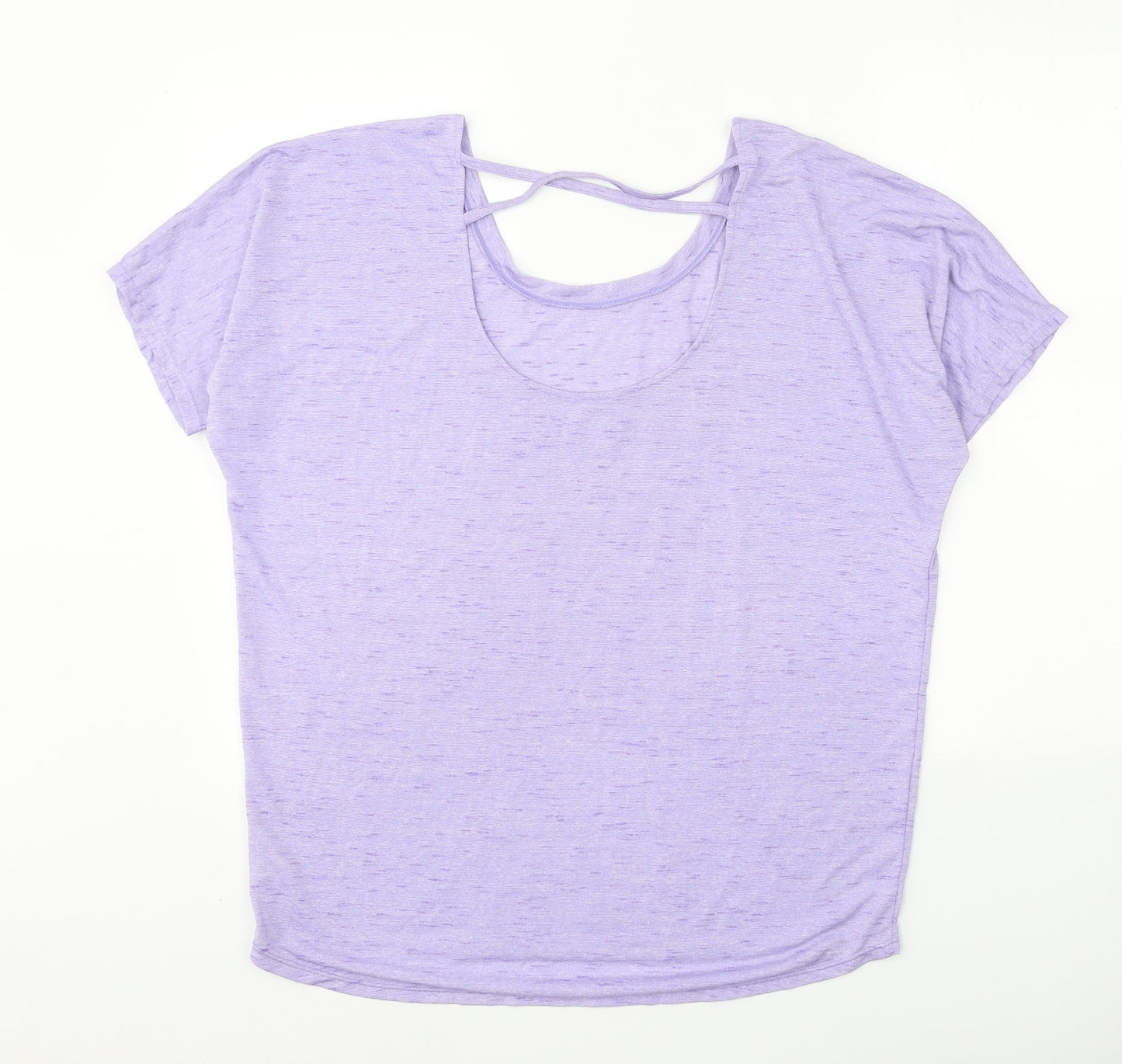Womens UK Size 12 Preworn Purple Basic T-Shirt