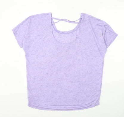 Womens UK Size 12 Preworn Purple Basic T-Shirt