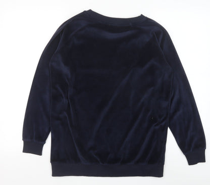 River Island Womens Blue Polyester Pullover Sweatshirt Size S Pullover
