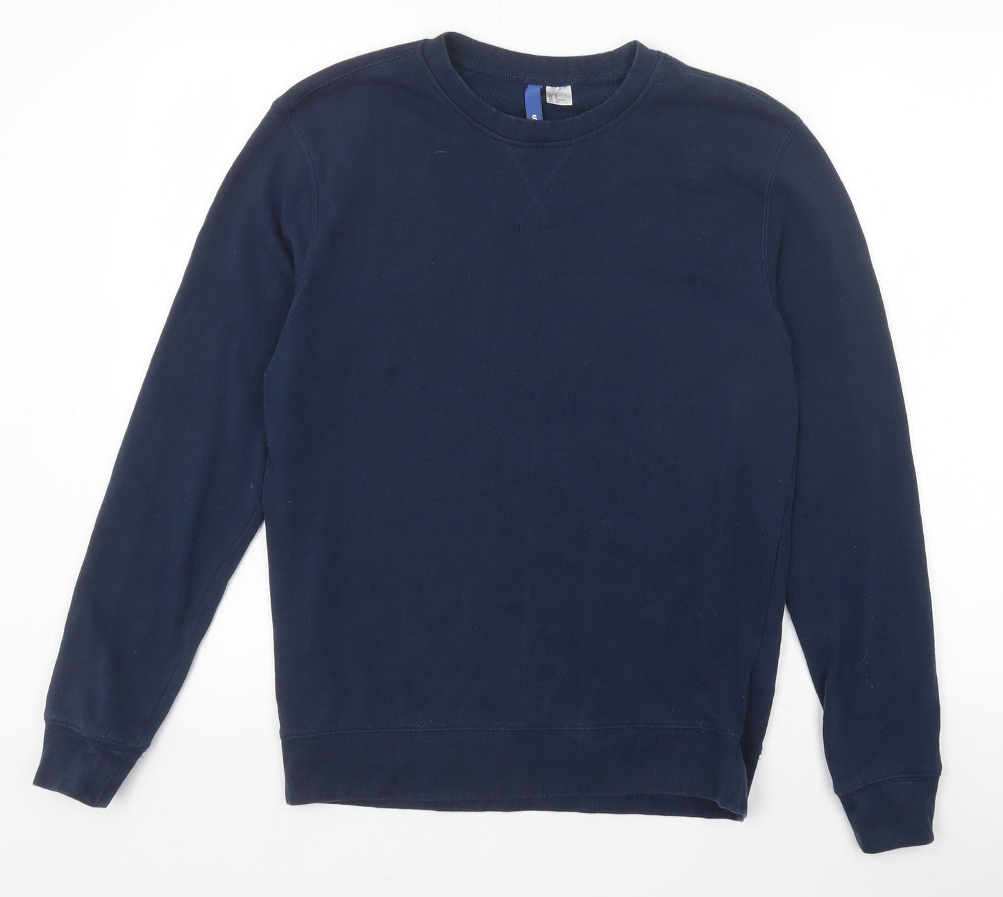 H&M Womens Blue Cotton Pullover Sweatshirt Size S Pullover