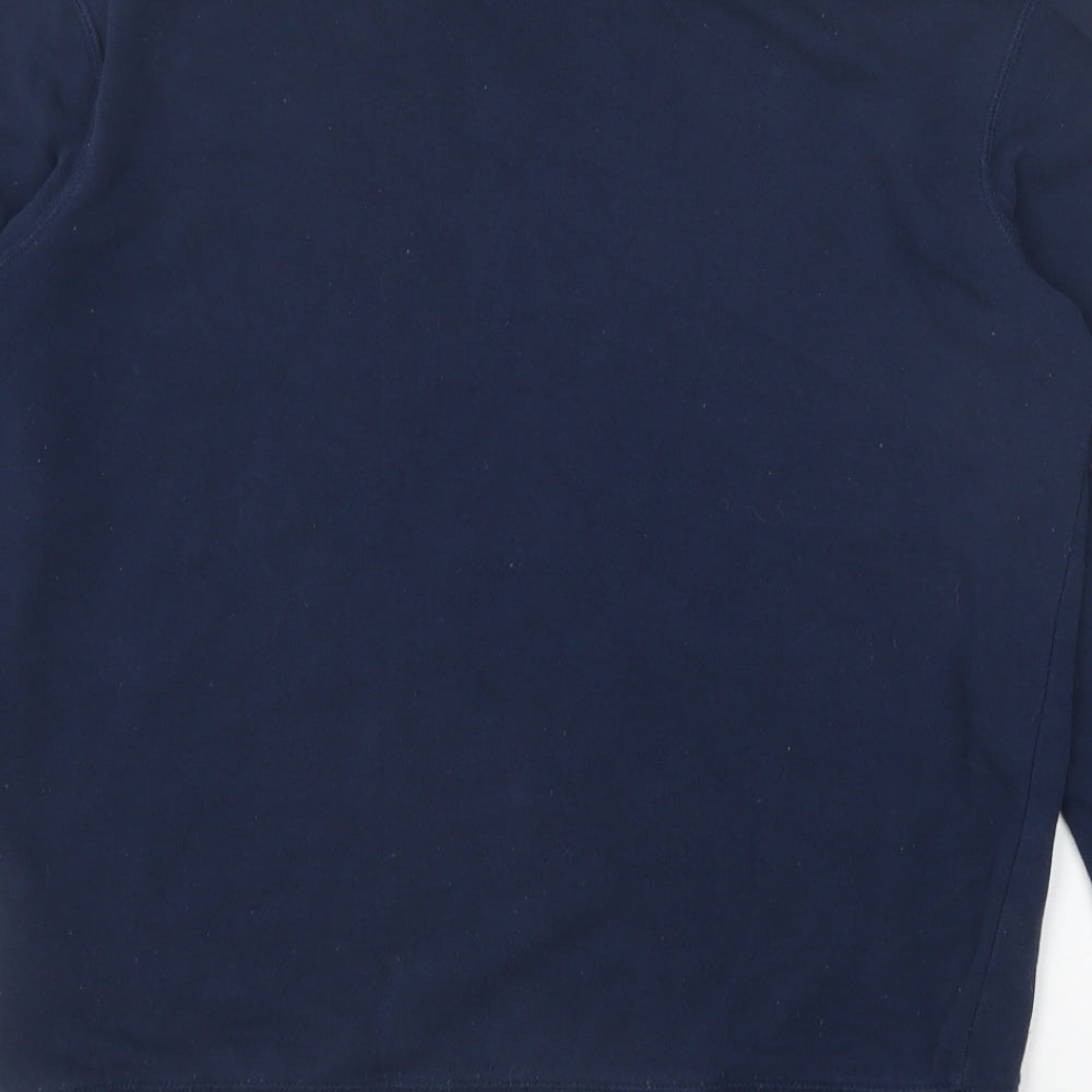 H&M Womens Blue Cotton Pullover Sweatshirt Size S Pullover