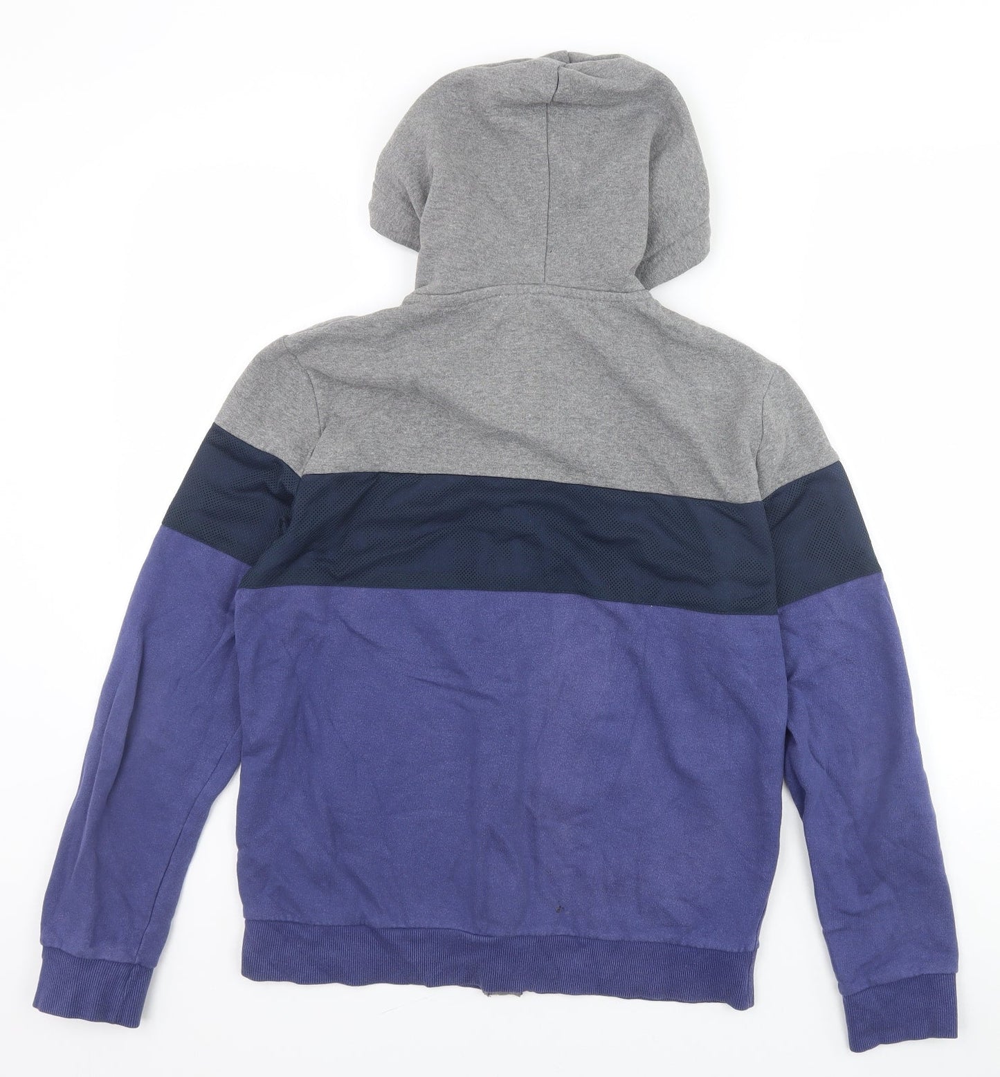 Brave Soul Womens Purple Cotton Full Zip Hoodie Size S Zip - Colourblock