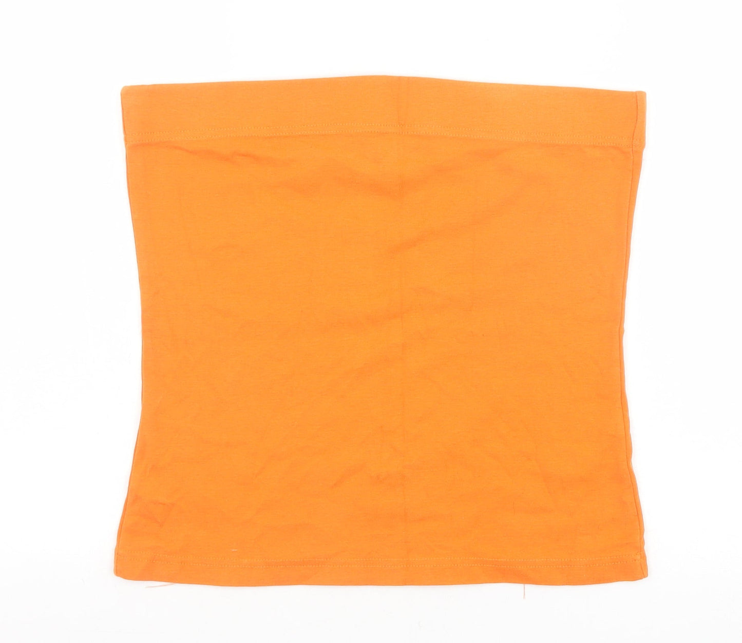 Papaya Womens Orange 100% Cotton Basic Tank Size 16 Off the Shoulder