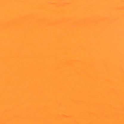 Papaya Womens Orange 100% Cotton Basic Tank Size 16 Off the Shoulder