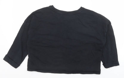 Womens UK Size 14 ASOS Black Pullover Sweatshirt