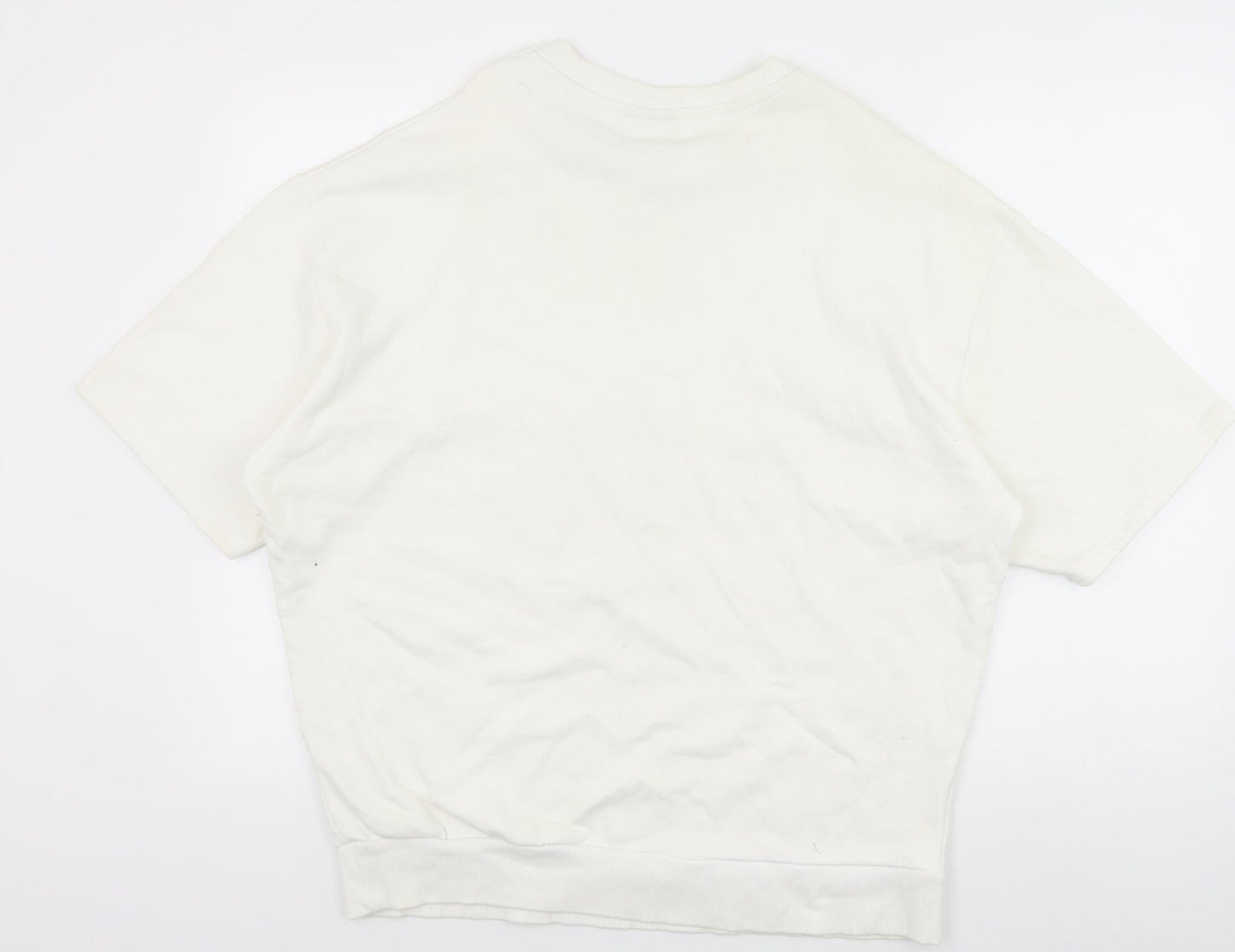 Womens UK Size M ASOS White Pullover Sweatshirt