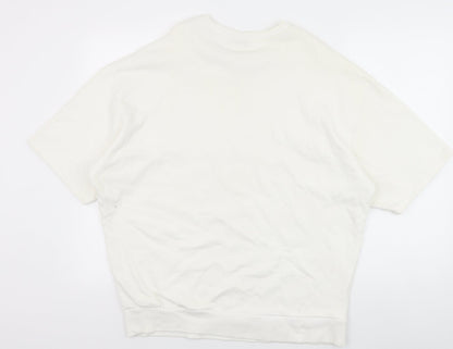 Womens UK Size M ASOS White Pullover Sweatshirt