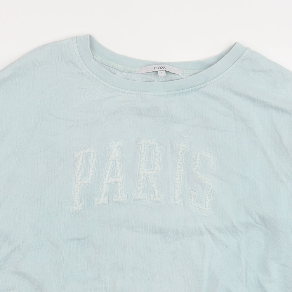 Womens UK Size S NEXT Green Pullover Sweatshirt