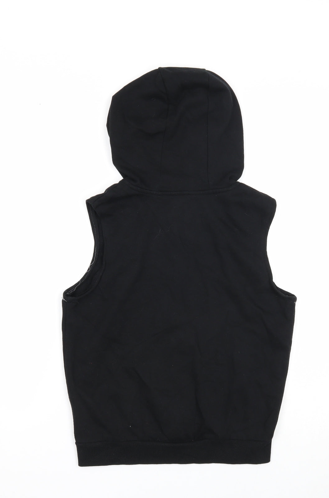 George Boys Black Cotton Full Zip Hoodie Size 9-10 Years Zip