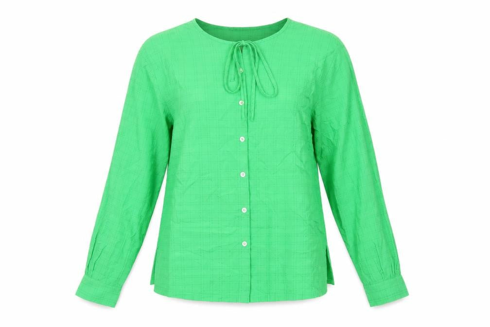 Womens UK Size 8 Marks and Spencer Green Basic Button-Up