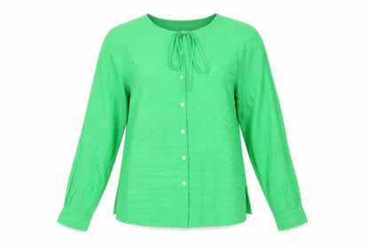 Womens UK Size 8 Marks and Spencer Green Basic Button-Up