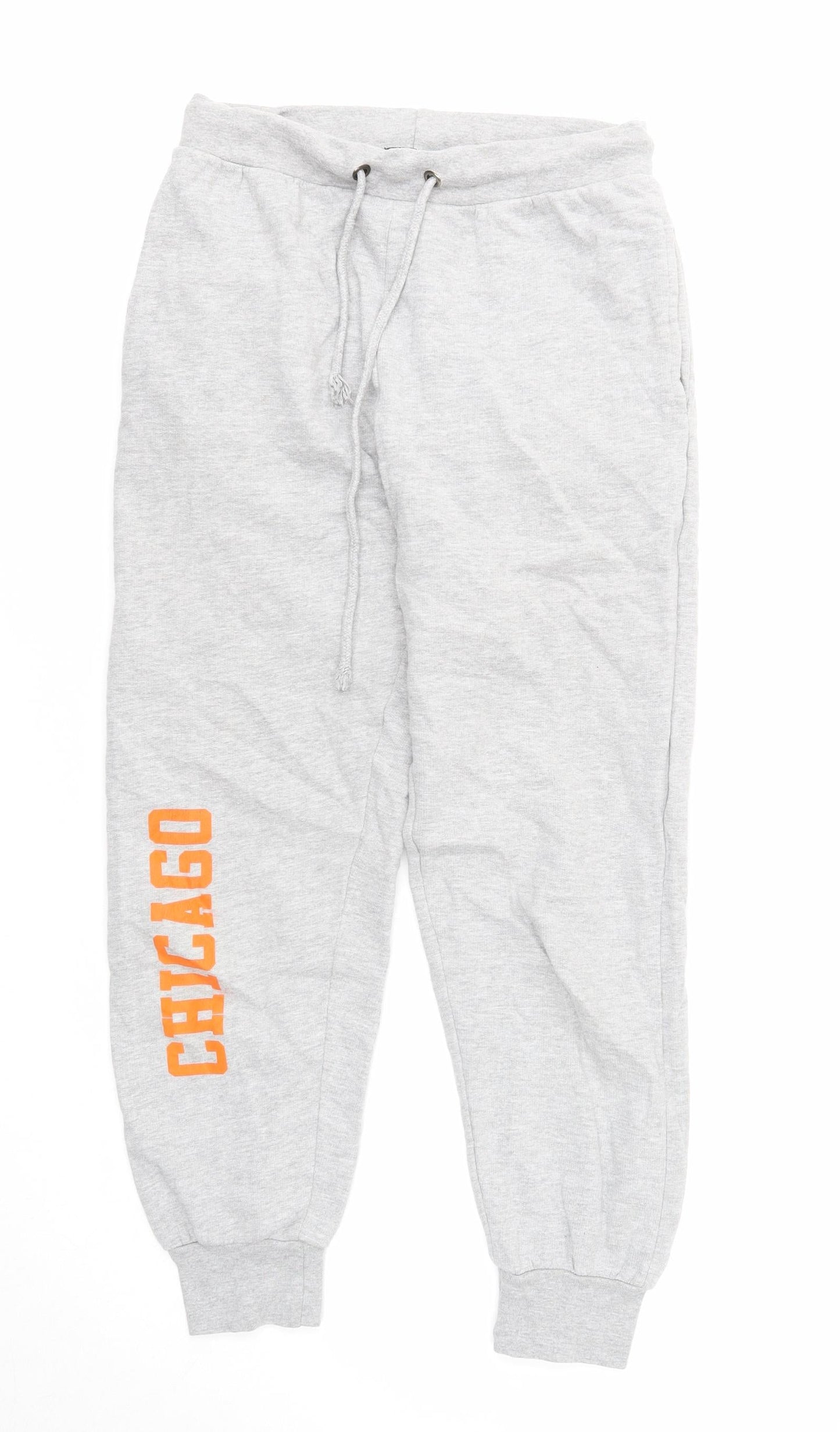 Womens UK Size S PRETTYLITTLETHING Regular Fit Sweatpants Grey Trousers