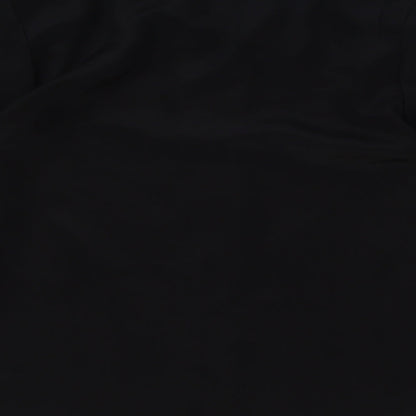 Womens UK Size 12 Butterfly Black Basic Button-Up