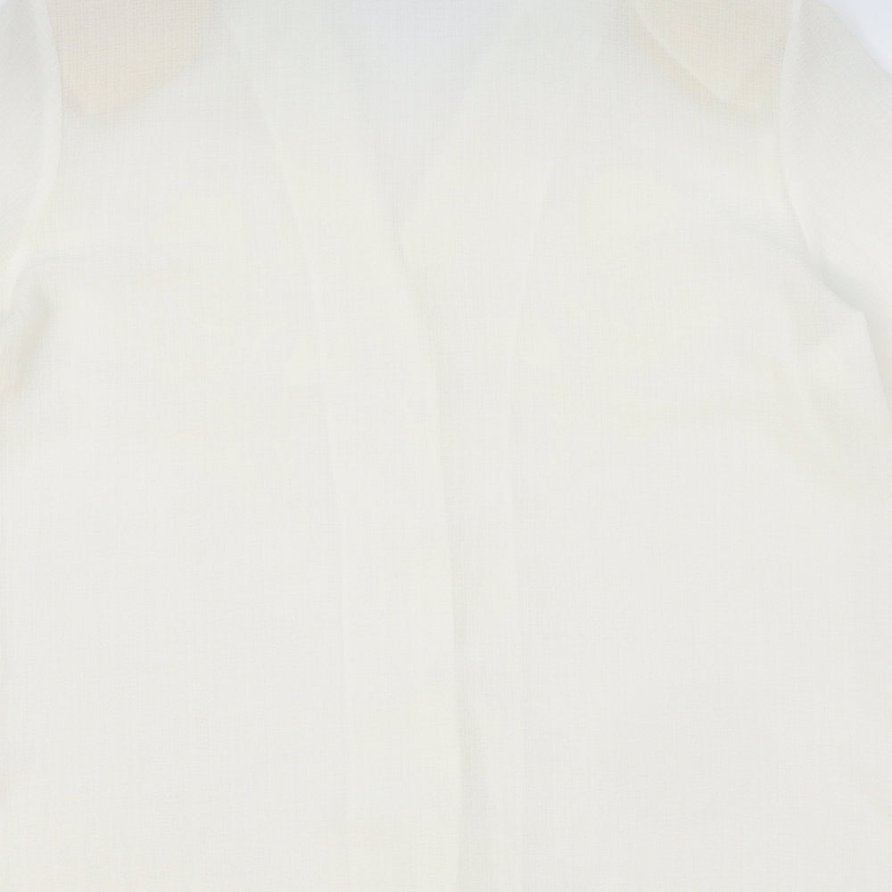 Womens UK Size 12 Clothes Contact Ivory Basic Button-Up