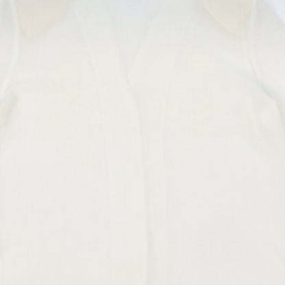 Womens UK Size 12 Clothes Contact Ivory Basic Button-Up