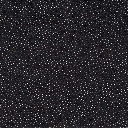 Womens UK Size 12 Warehouse Black Basic Button-Up
