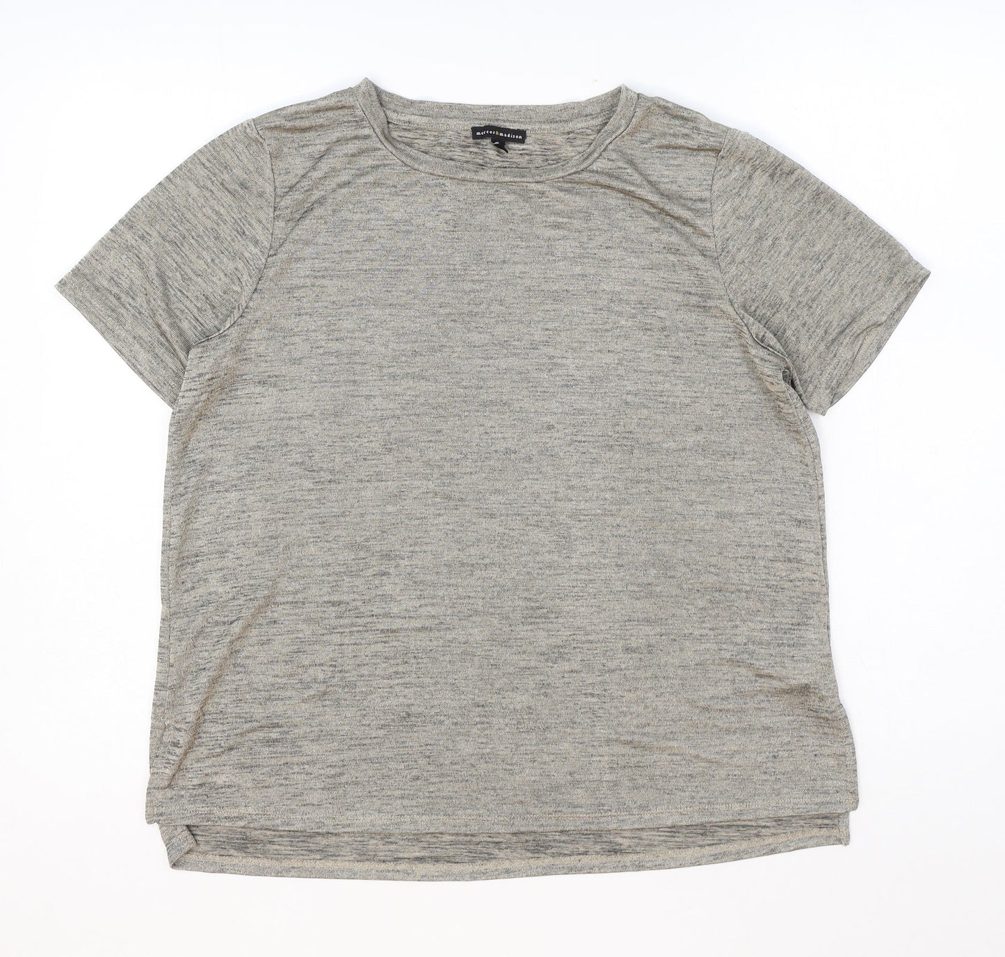 Womens UK Size M Mercer & Madison Beige Basic T-Shirt