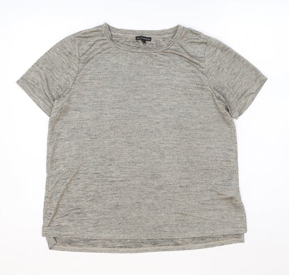 Womens UK Size M Mercer & Madison Beige Basic T-Shirt
