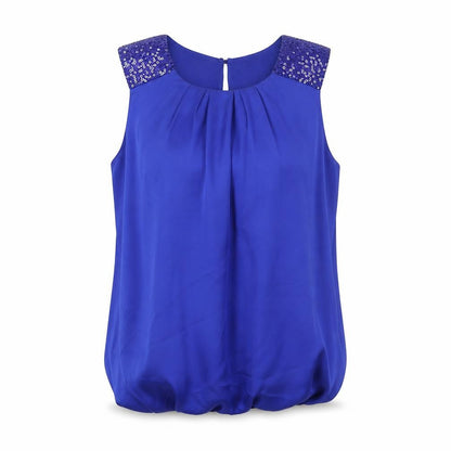 Womens UK Size S Wallis Blue Basic Blouse