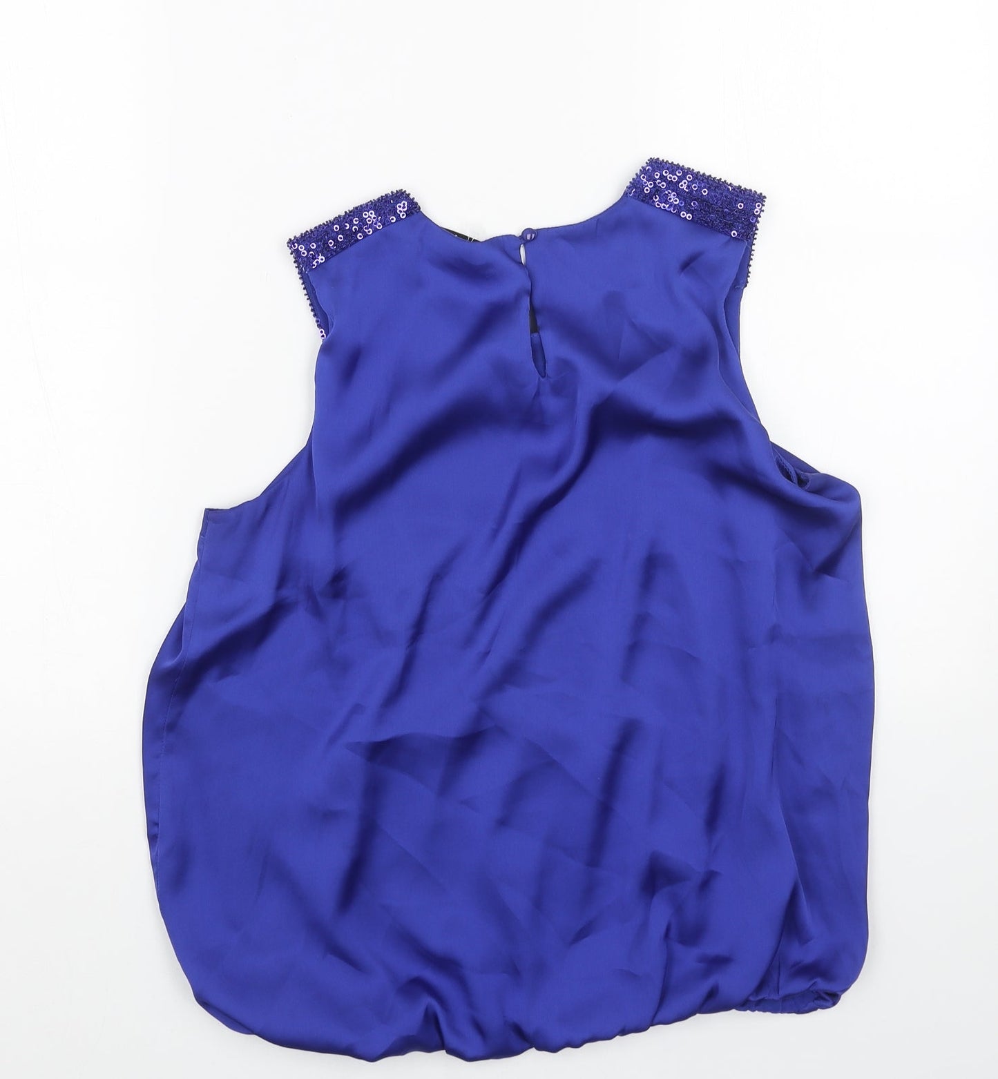 Womens UK Size S Wallis Blue Basic Blouse