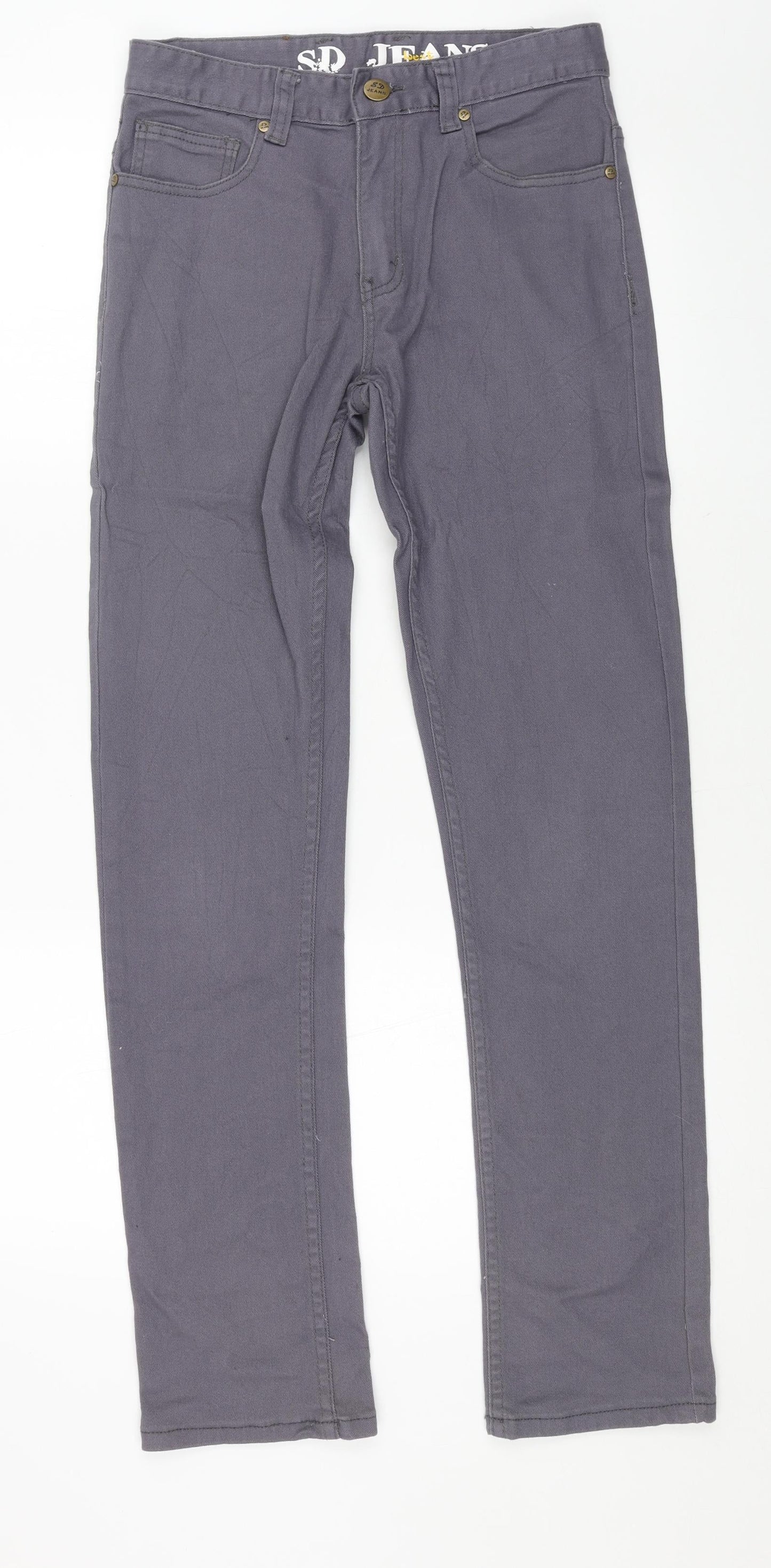 Mens UK Size 30 in SD Jeans Regular Fit Skinny Grey Jeans