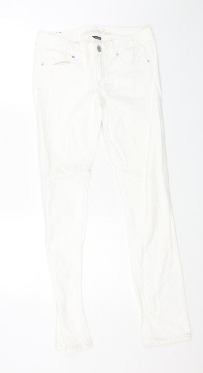 Womens UK Size 32 in American Eagle Outfitters Regular Fit Skinny White Jeans
