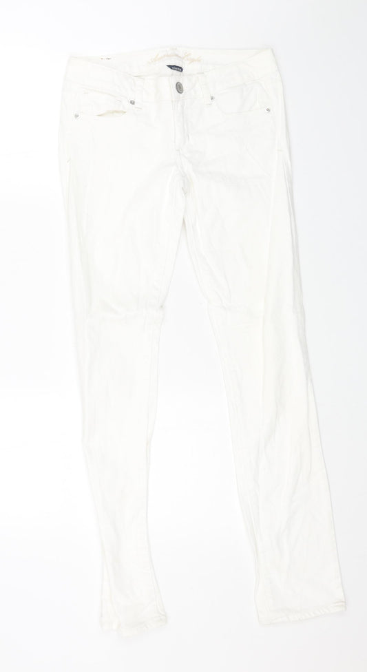 Womens UK Size 32 in American Eagle Outfitters Regular Fit Skinny White Jeans