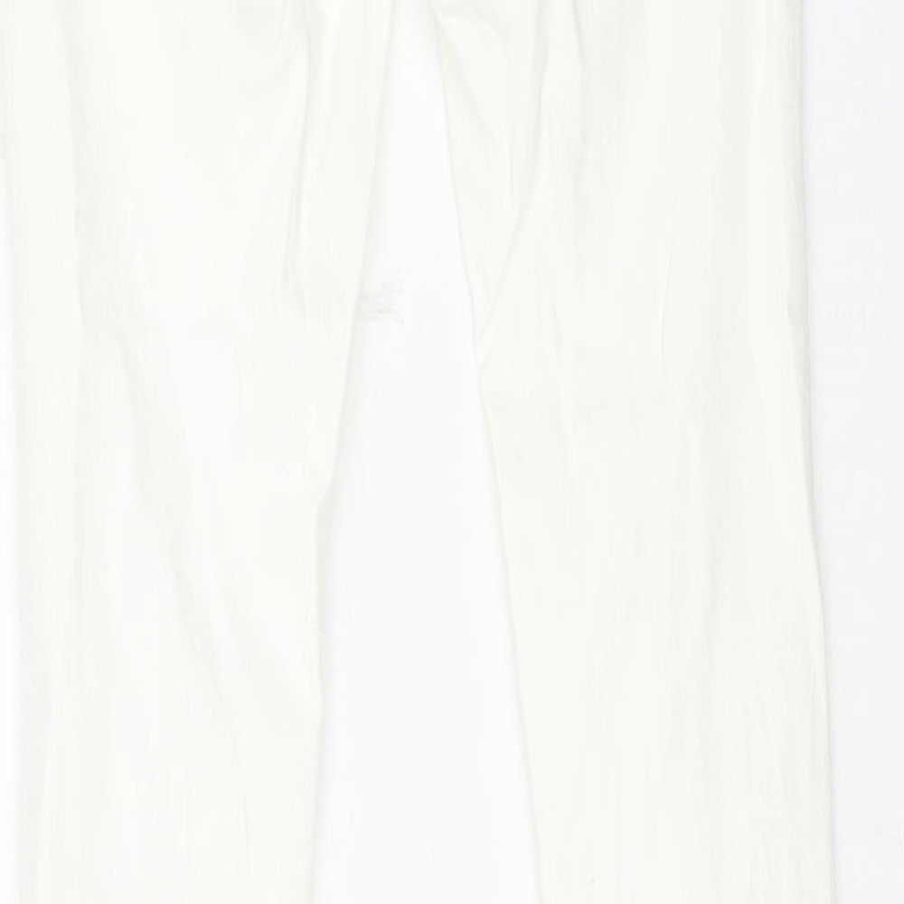 Womens UK Size 28 lexxury Regular Fit Skinny White Jeans