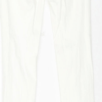 Womens UK Size 28 lexxury Regular Fit Skinny White Jeans