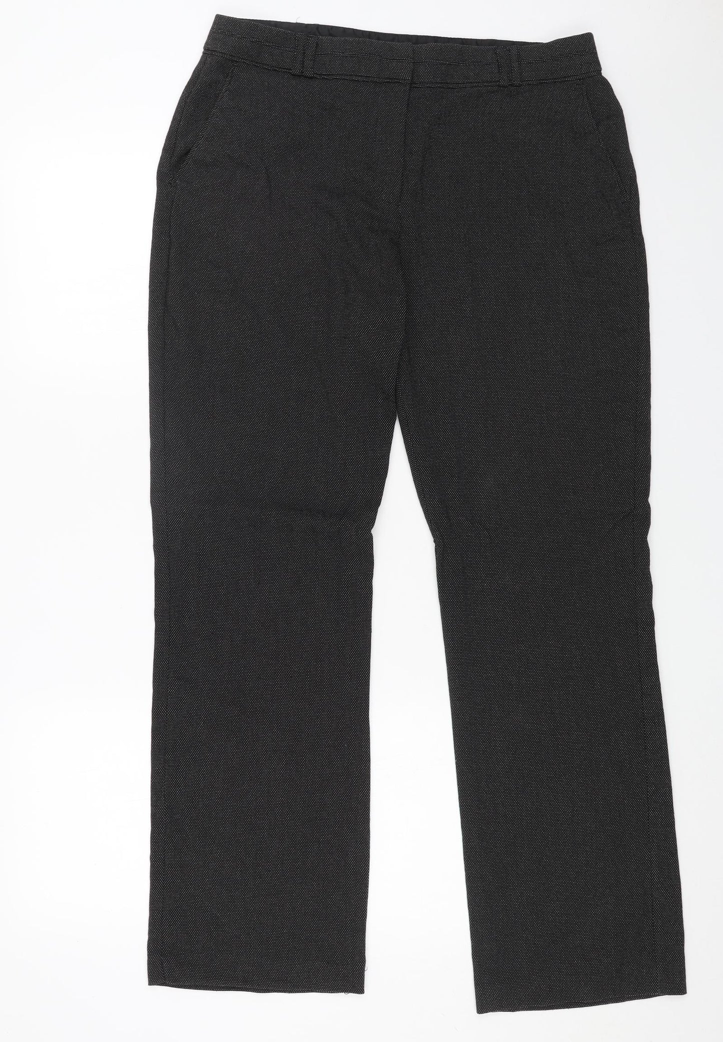 Womens UK Size 14 M&Co Regular Fit Dress Pants Grey Trousers