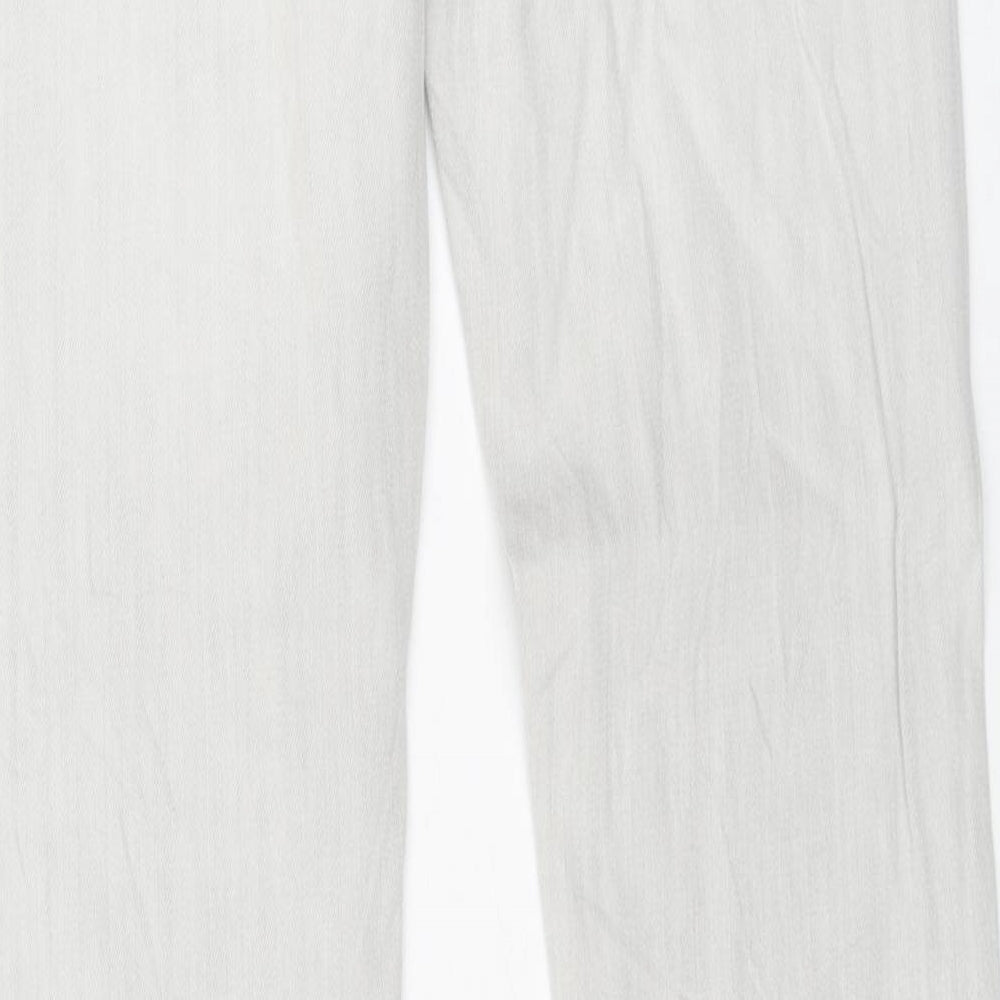 Label Jeans Mens Grey Cotton Skinny Jeans Size 27 in L32 in Regular Button