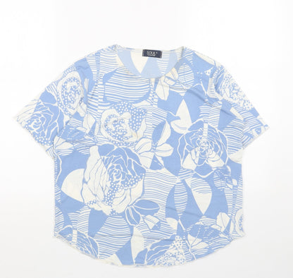 Womens UK Size M Soul Blue Basic Blouse